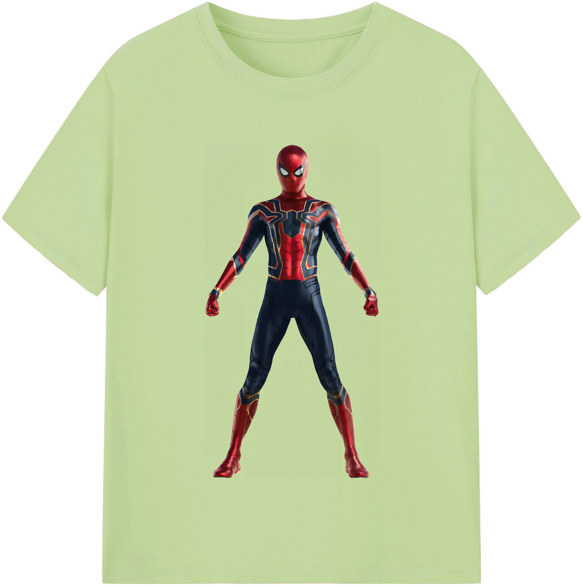 （画像用） Spider Man スパイダーマン 綿100％半袖Tシャツ（フロントプリント）